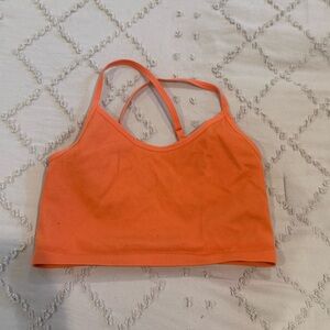 Orange Strappy Sports Bra / Tank